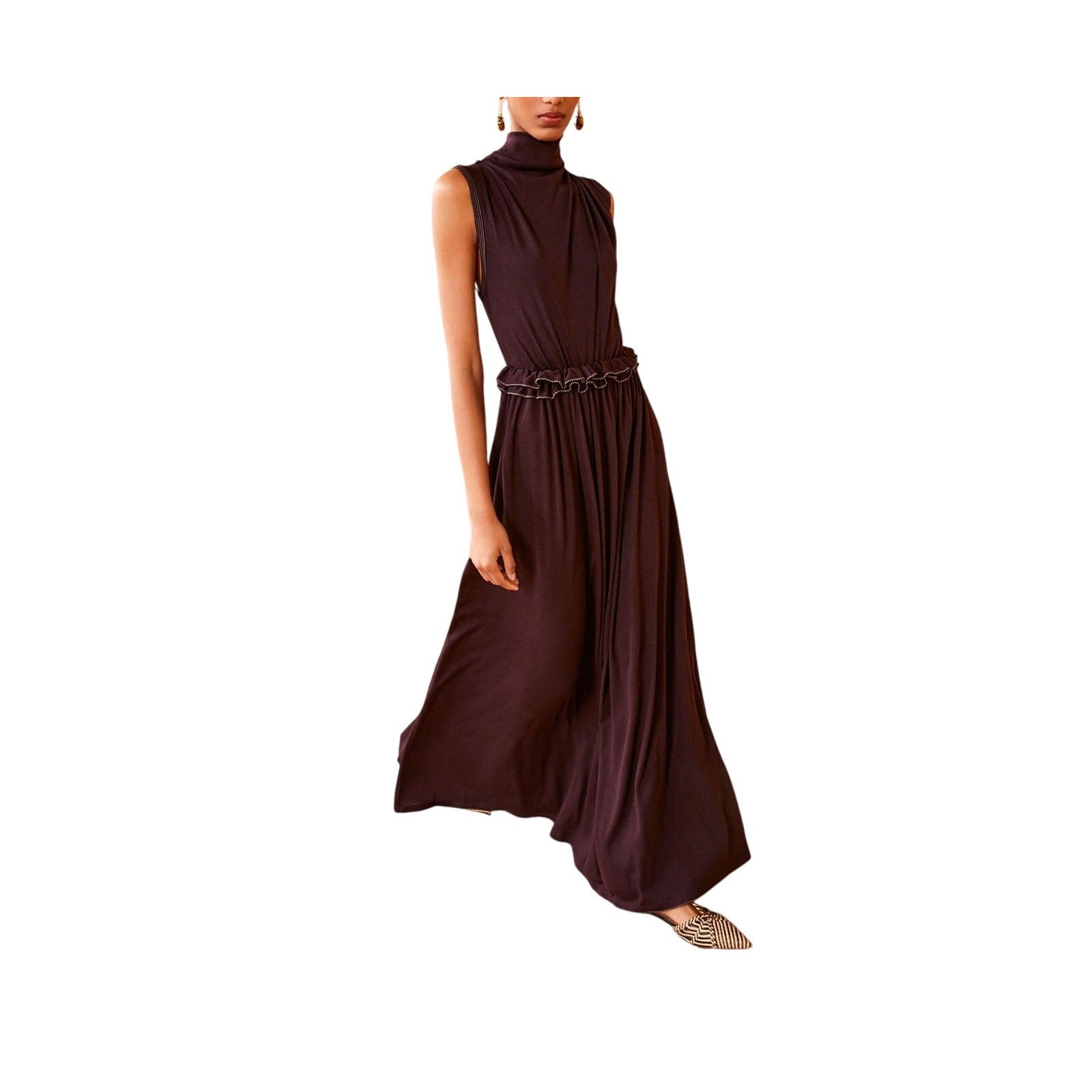 Ulla Johnson 'Gemma' Purple Wool Dress Size P