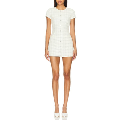 Majorelle Textured Ivory Tammy Mini Dress Size S