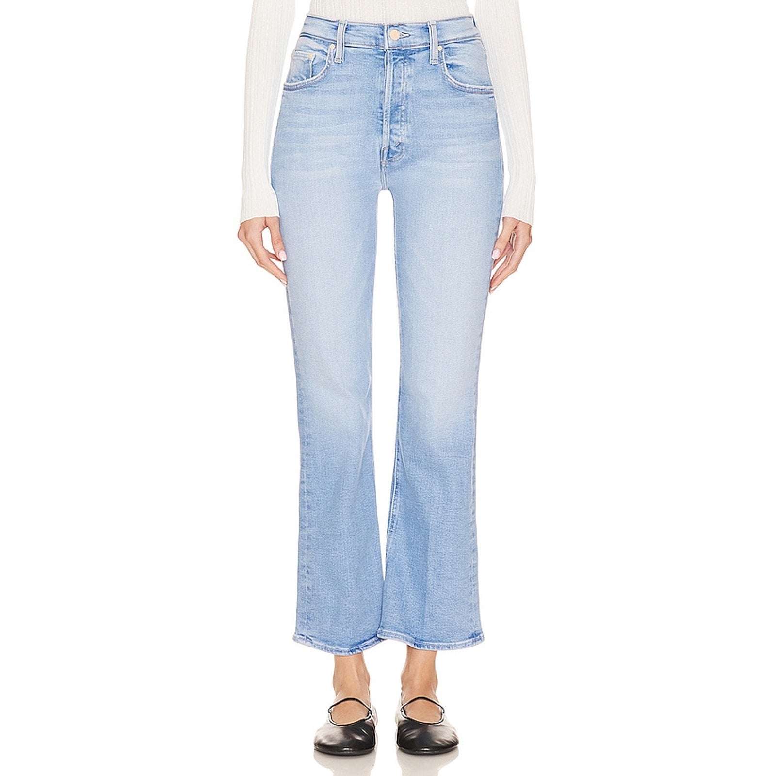Mother 'The Tripper' Blue Flood Denim Jeans Size 27