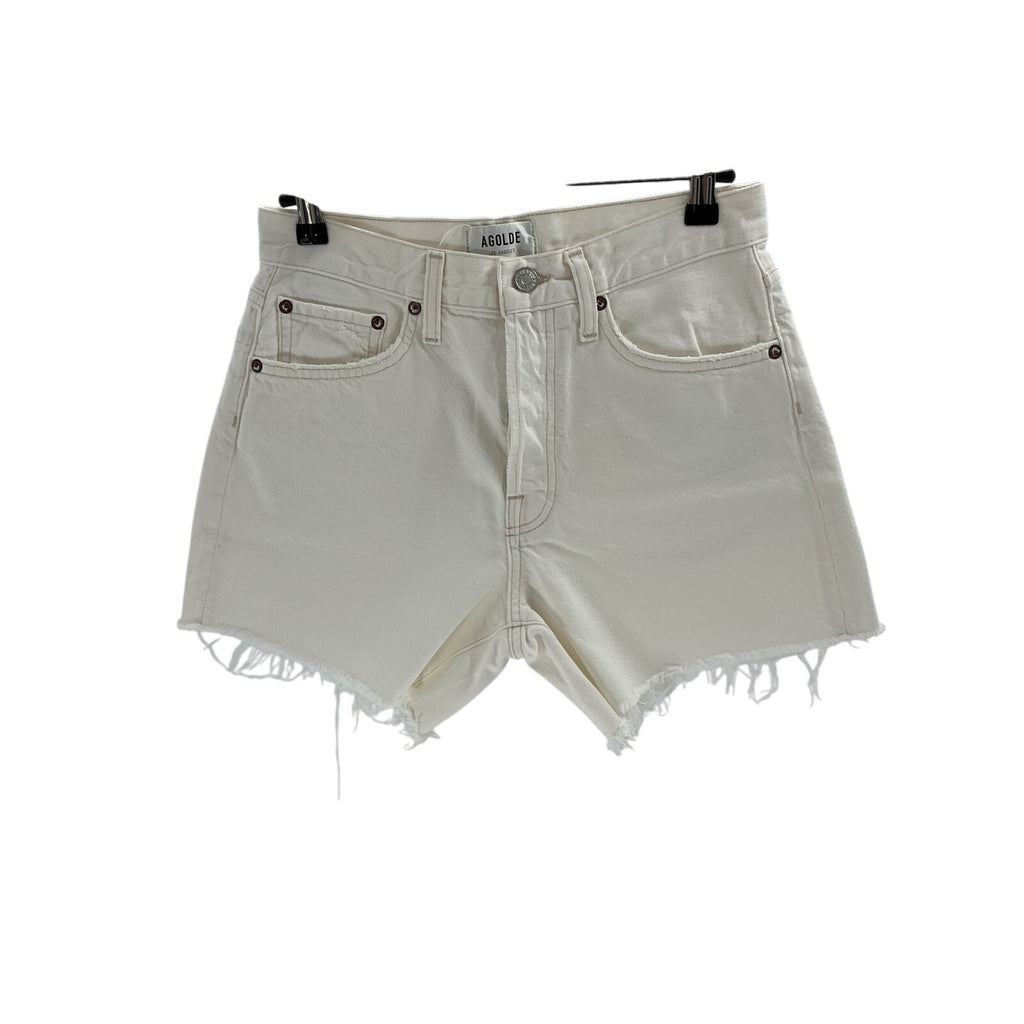 Agolde Parker Cream Cotton Long Short Size 25