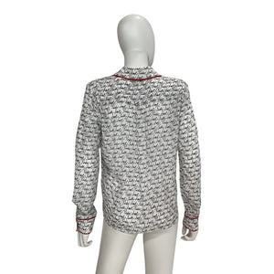 Olivia Printed Faith Willa Blouse Size S