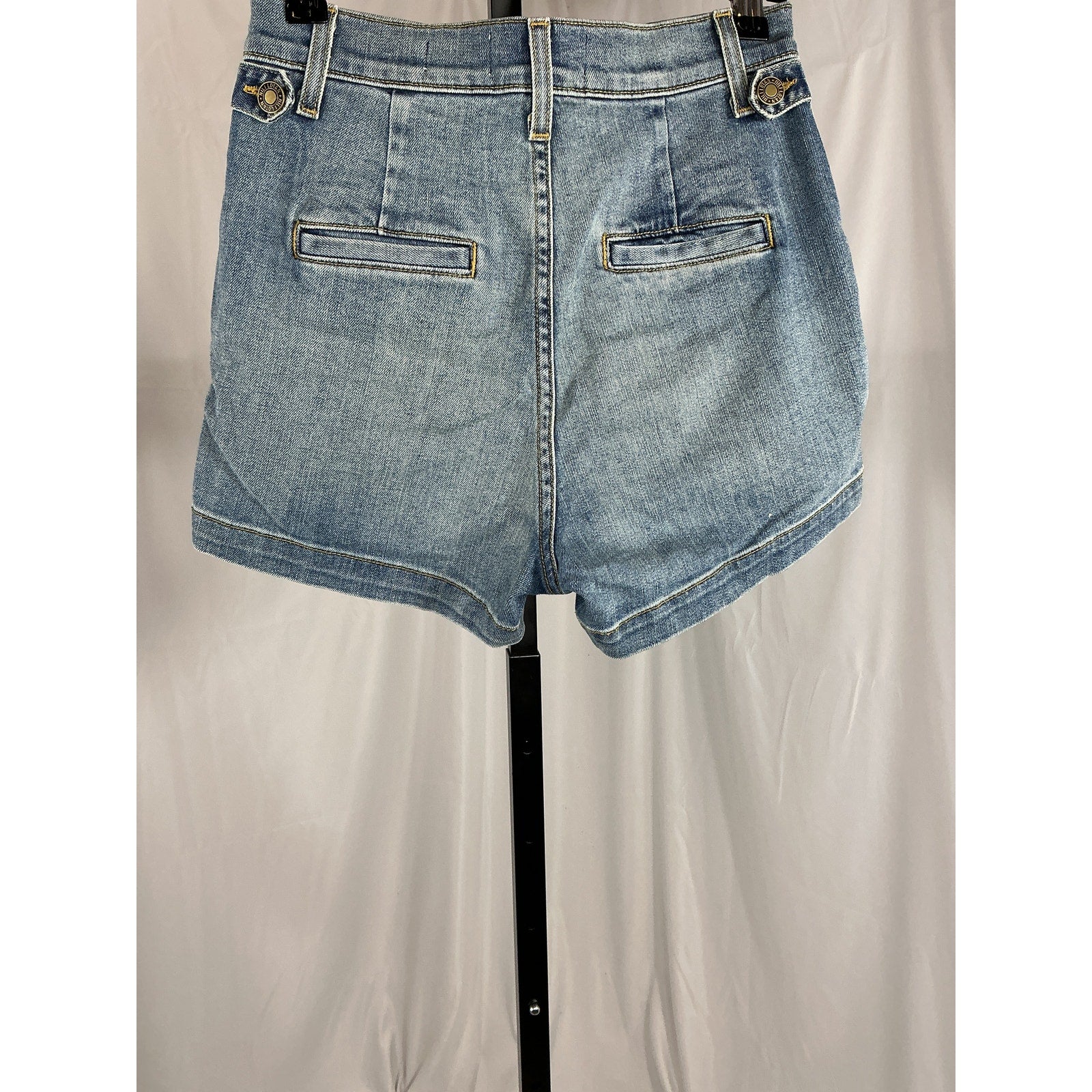 Nili Lotan 'Livie' Blue Cotton Short Size 24