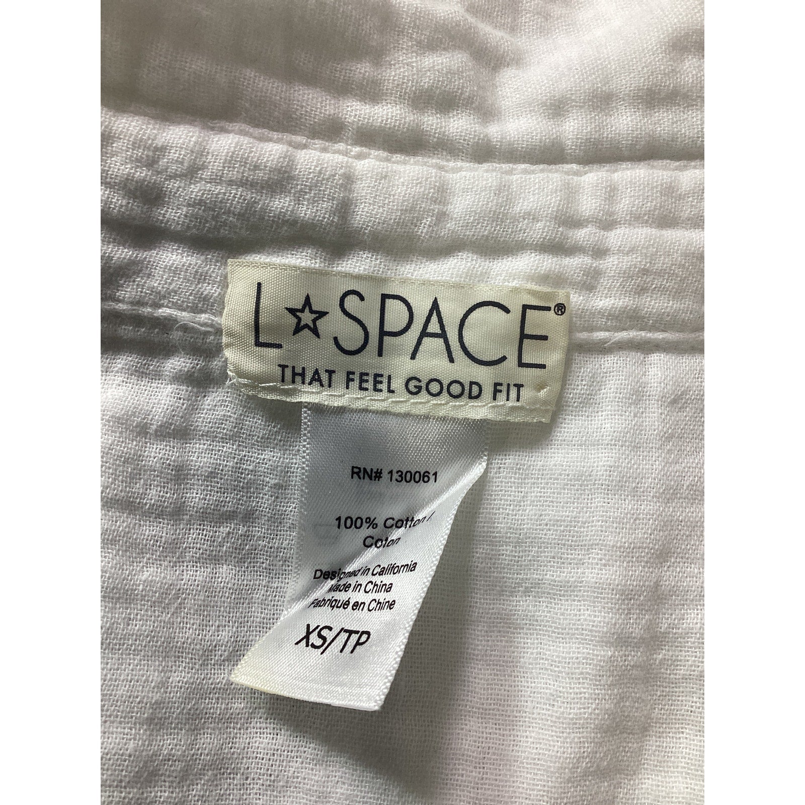 L*Space 'Mika' White Cotton Romper Size XS