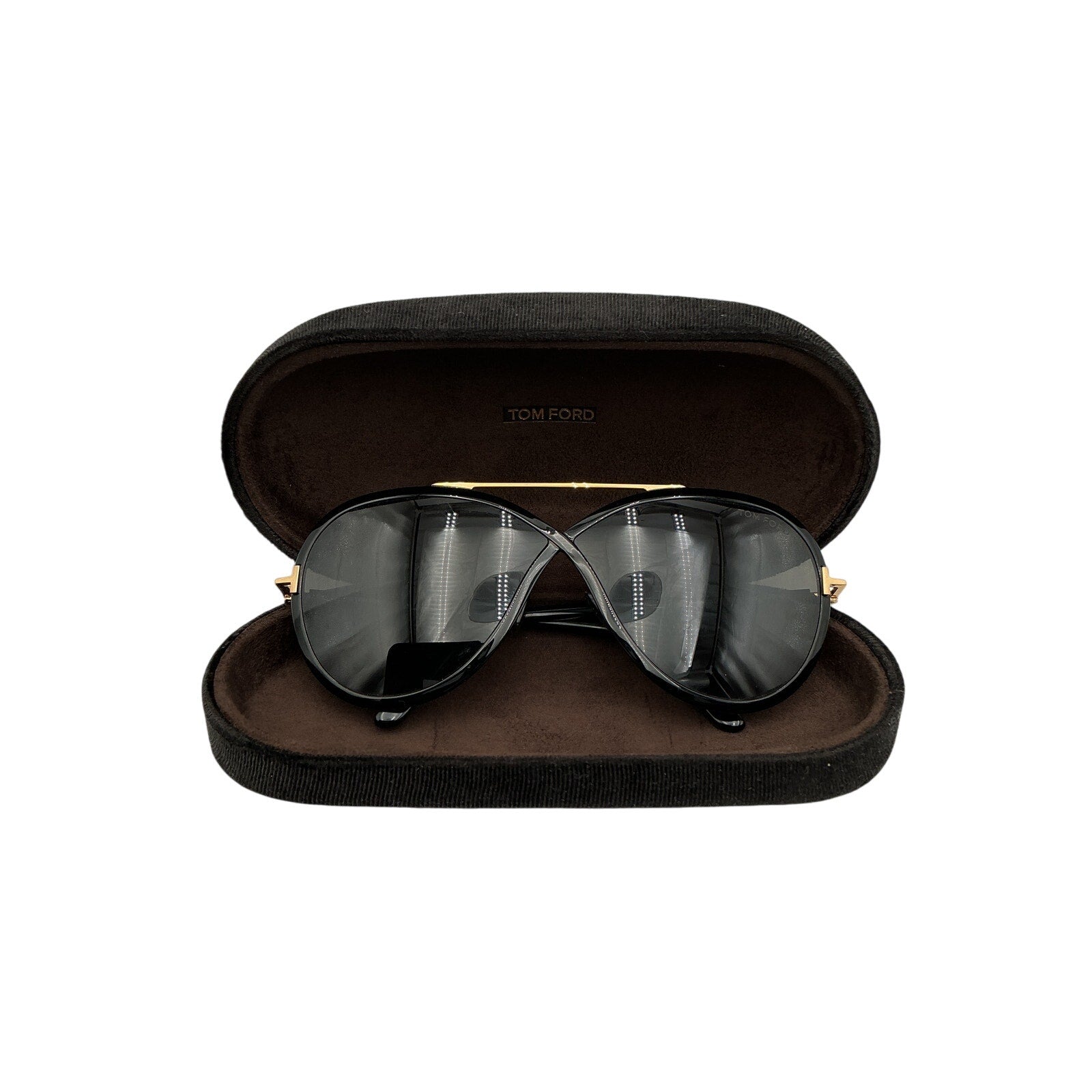 Tom Ford 'Rickie' Black Acetate Sunglasses Size OS