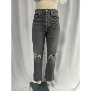 Agolde '90's' Black Mid Rise Loose Denim Jean Size 23