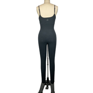 Beyond Yoga Soft Charcoal Spacedye Uplevel Midi Jumpsuit Size XS