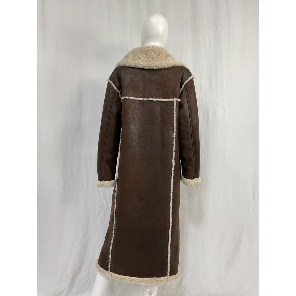 Simon Miller 'Jetz' Brown Polyester Coat Size XS