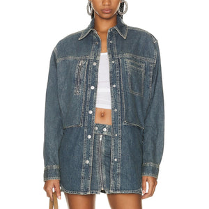 Isabel Marant Classic Dark Blue Pearl Jacket Size FR 34 / US 2