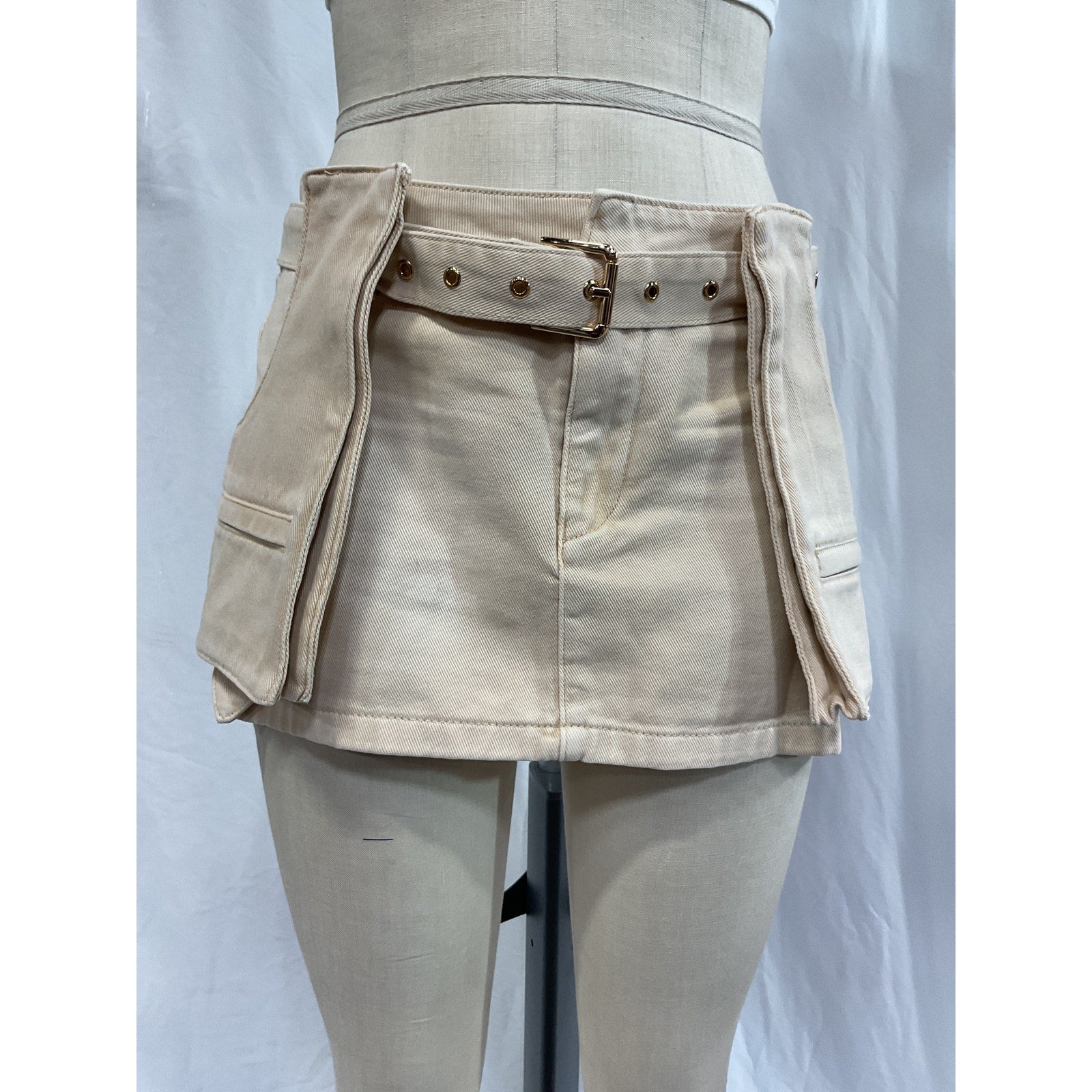 Ser.O.Ya 'Lia' Tan Twill Skirt Size 26