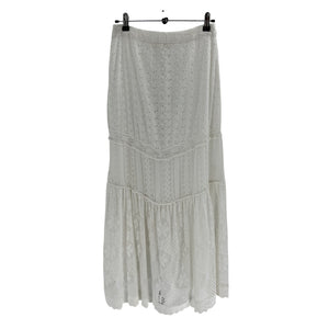 LoveShackFancy Tiered White Sisto Skirt Size 2