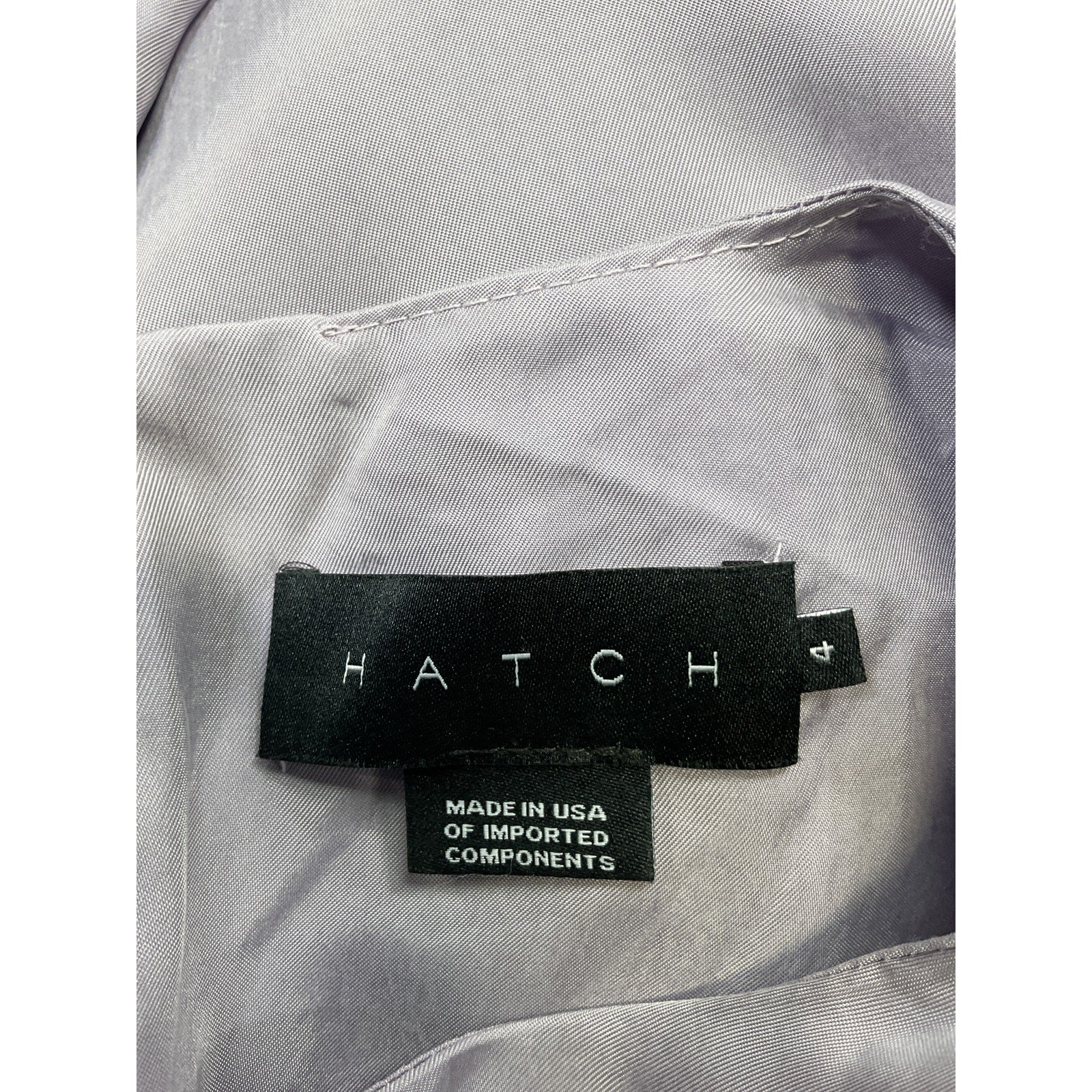 Hatch The 'James' Purple Cupro Dress Size 4