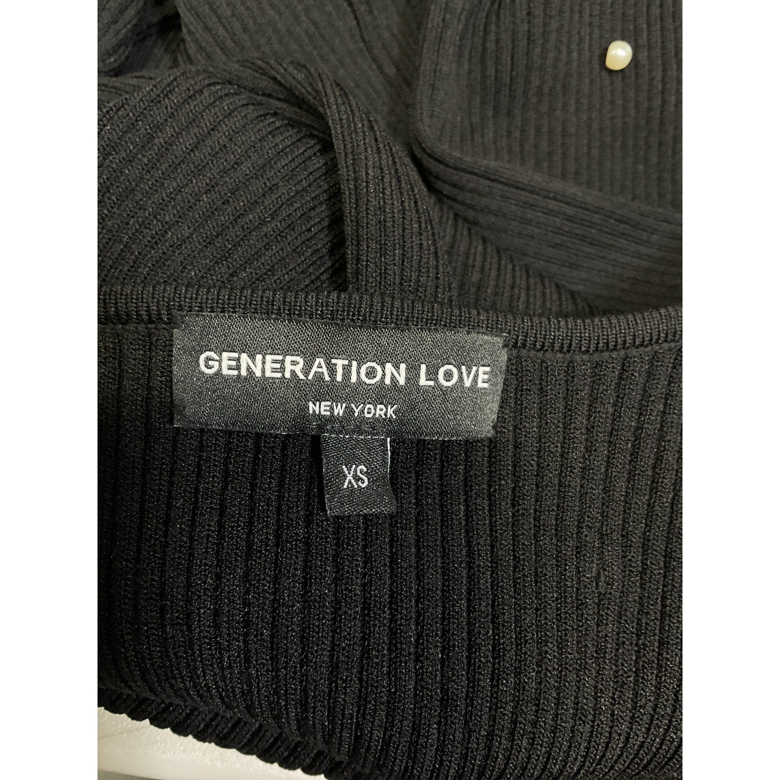 Generation Love 'Marlee' Black Pearl Sweater Size XS