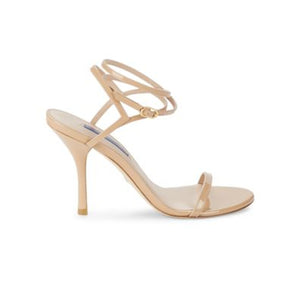 Stuart Weitzman Strappy Tan Merinda Heeled Sandals Size 7.5