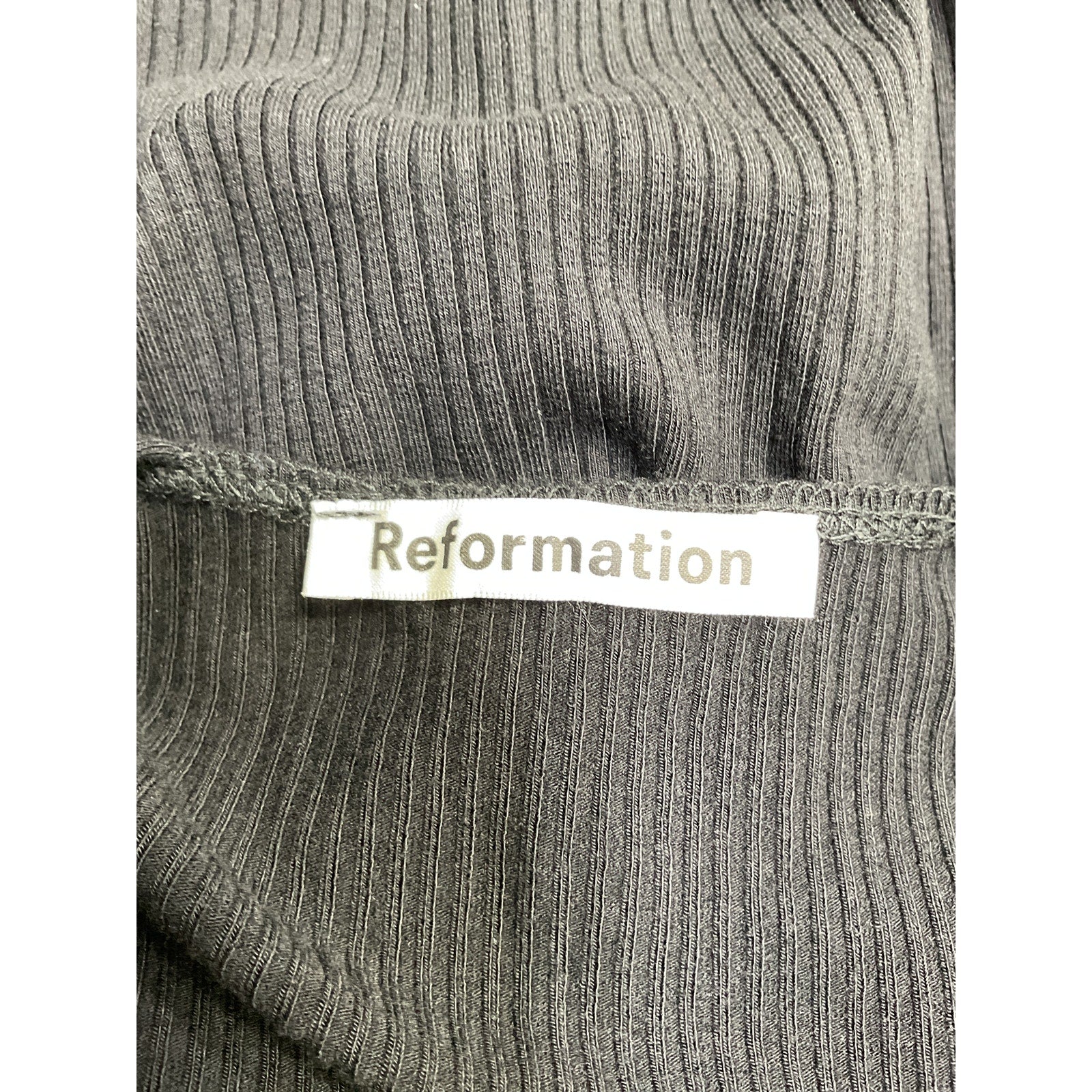 Reformation 'Cassi' Black Tencel Lyocell Knit Dress Size XS