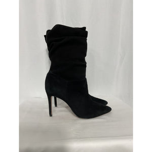 Schutz 'Ashlee' Black Slouch Pointed Toe Stiletto Heel Boot Size 6.5