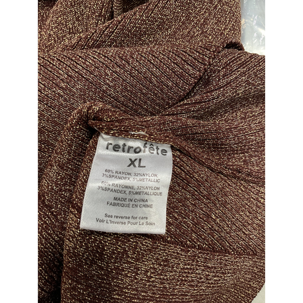 Retrofete 'Amster' Brown Cut Out Dress Size XL