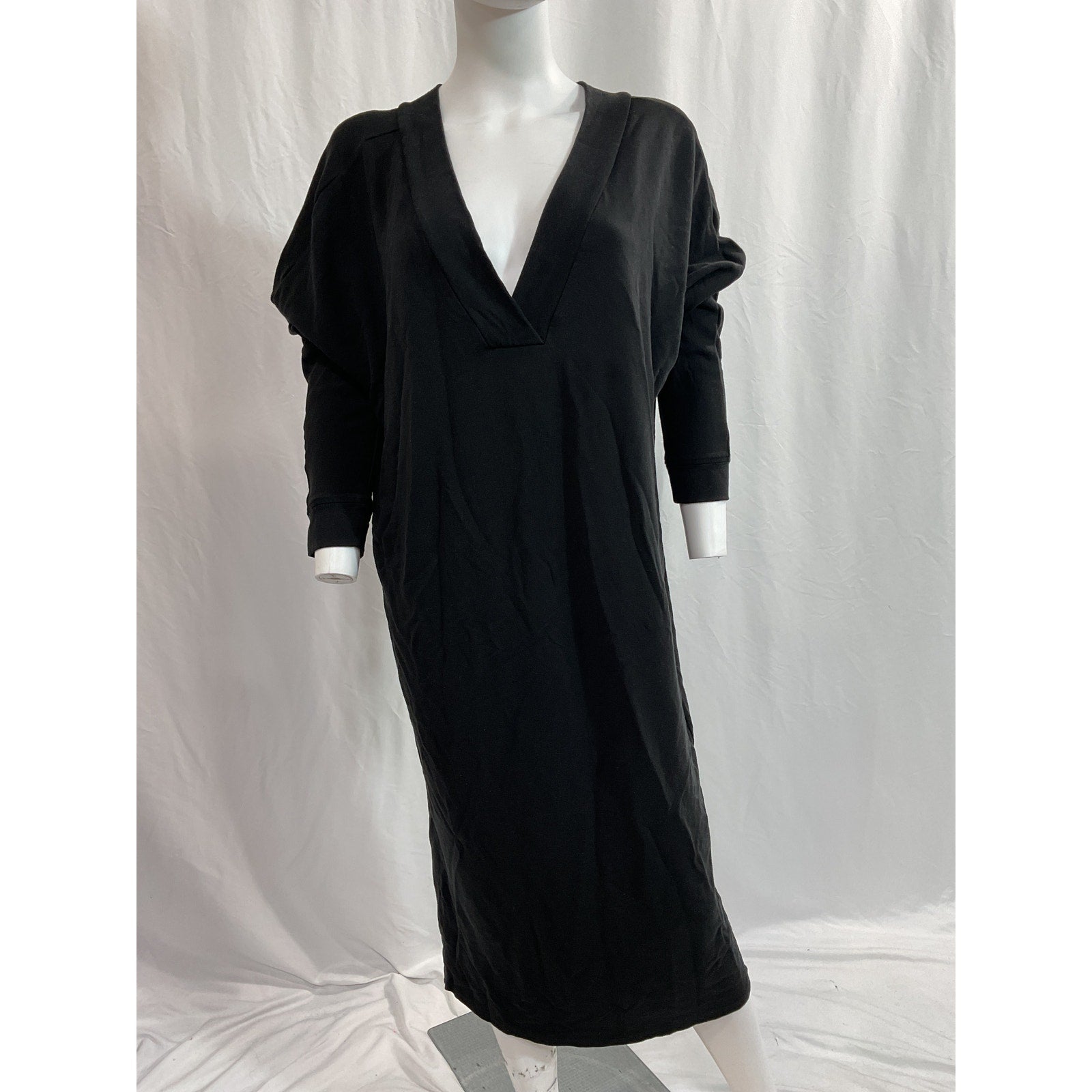 Hatch 'The Visitor' Black French Terry Maternity Dress Size OS