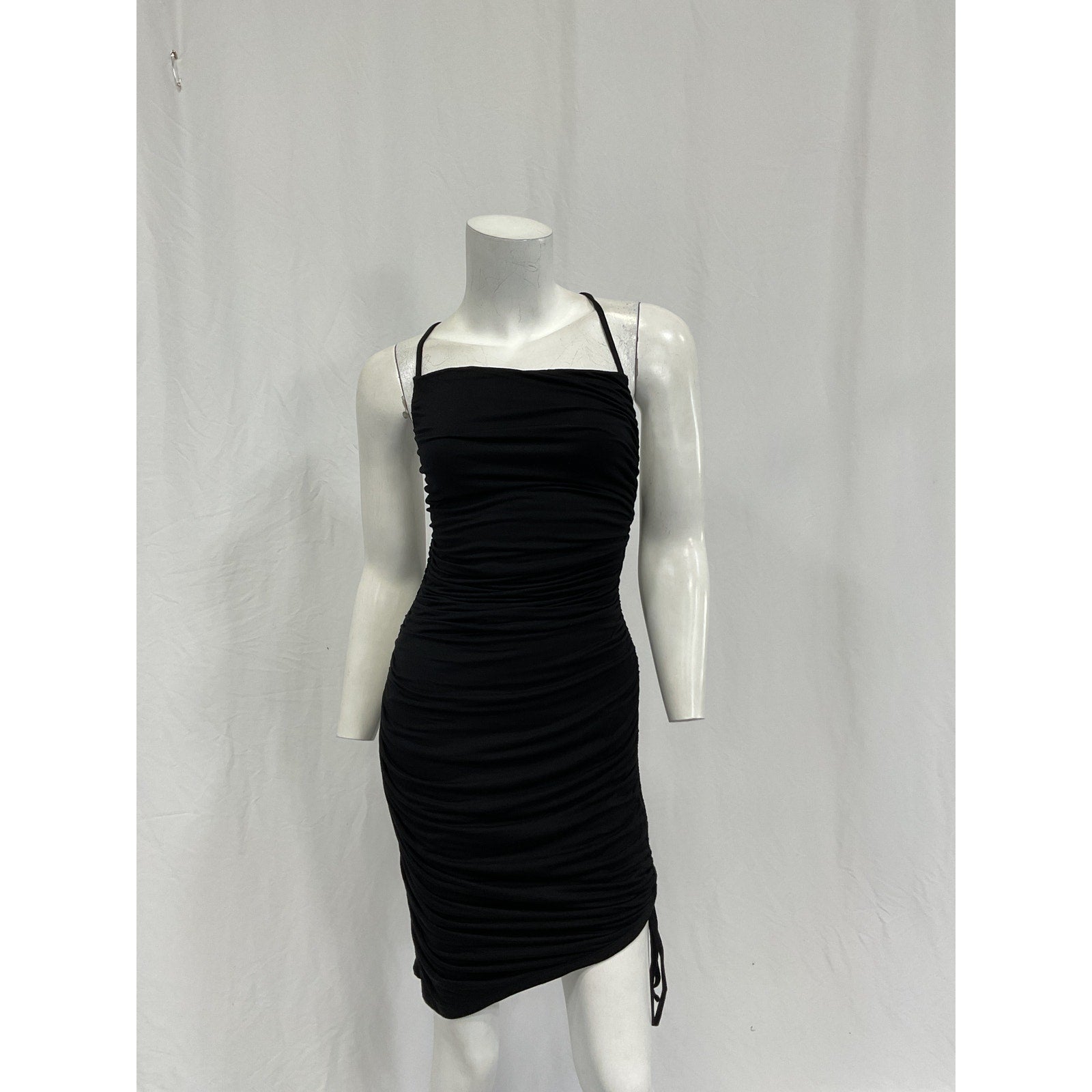 Majorelle 'Janice' Black Rayon Mini Dress Size S