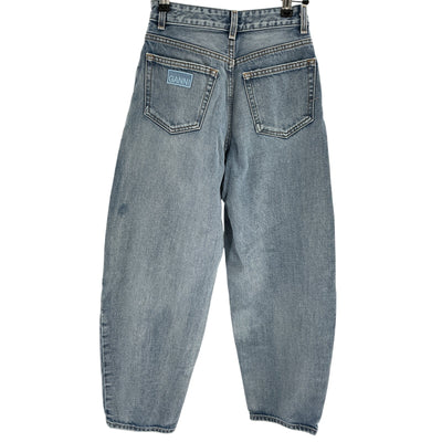 Ganni Relaxed Blue Stary Denim Jeans Size 32 FR / US 0