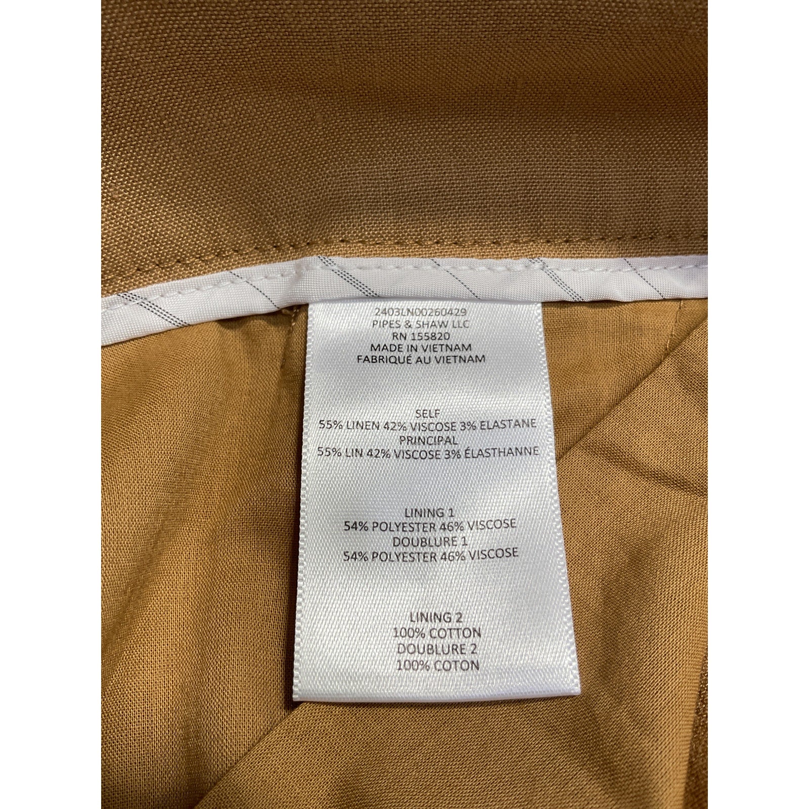Veronica Beard 'Brixton' Beige Linen Cropped Wide-Leg Pants Size 0