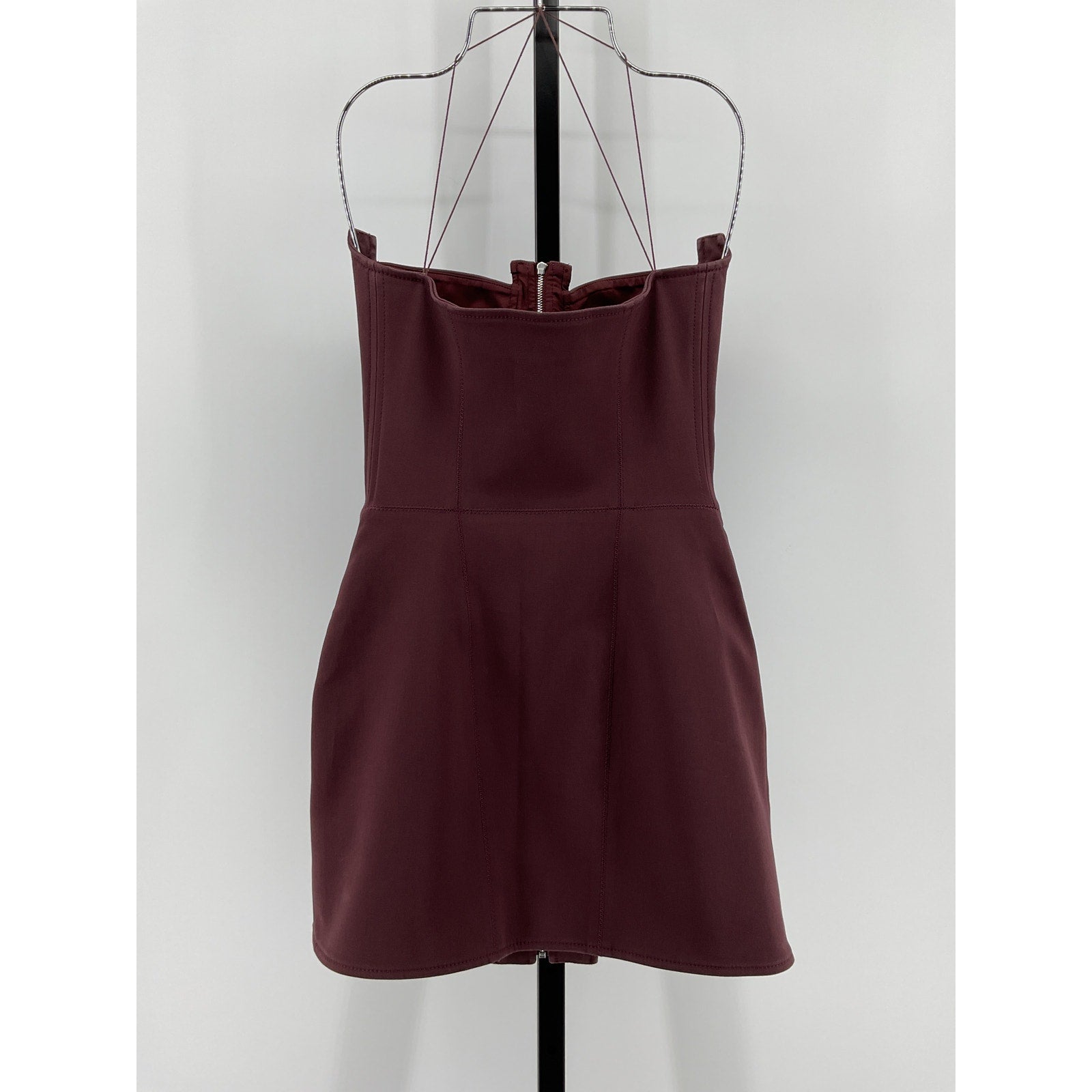 Dion Lee Double Arch Red Cotton Bustier Mini Dress Size 2