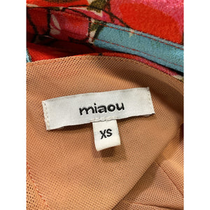 Miaou V Corset Pink Crepe Top Size XS