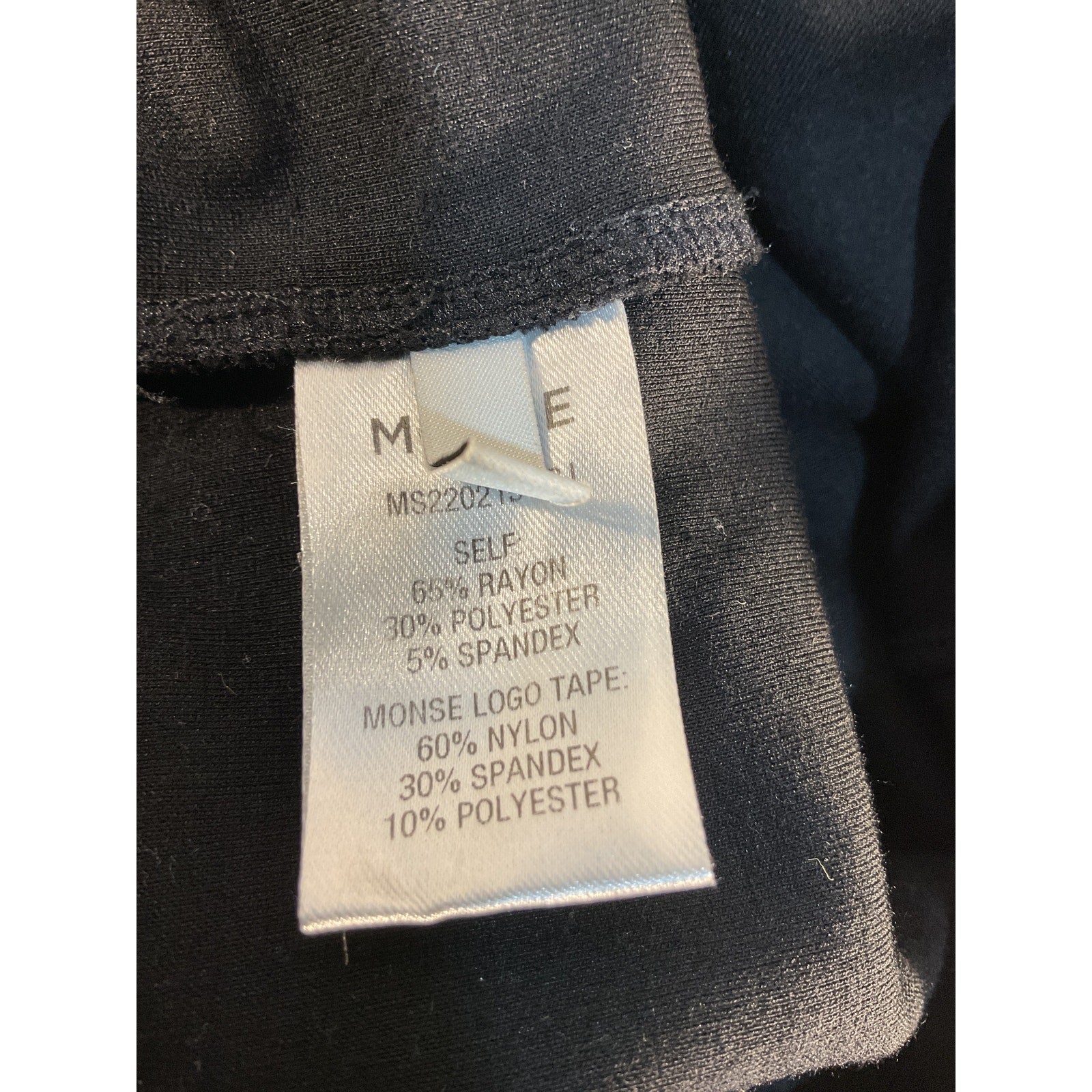 Monse 'Logo' Black Ponte Midi Dress Size XS