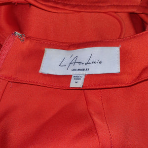 L'Academie Sleek Red Connor Midi Size M Dress