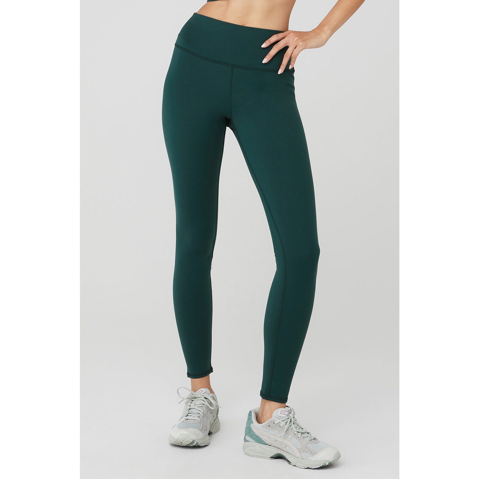 Alo Yoga Airbrush Green Winter Warm High-Waist 'Nocturne' Legging Size S