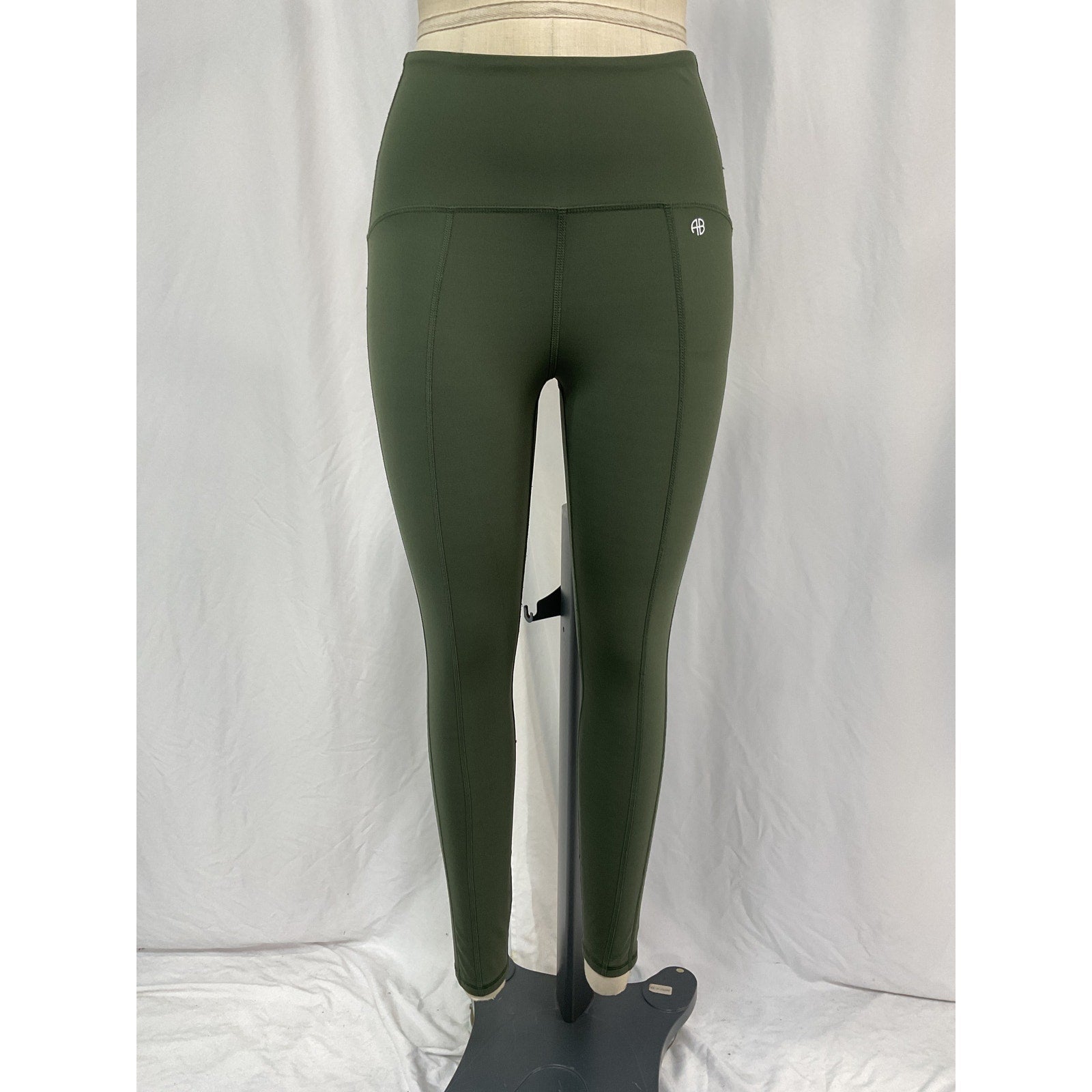 Anine Bing Sport Green Polyamide Bran Legging Size S