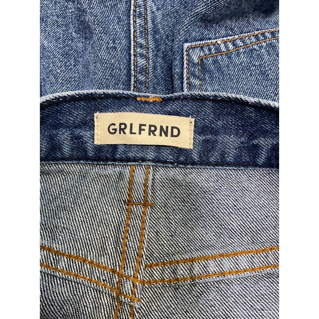 Grlfrnd 'Kyla' Blue Denim High Rise Hot Short Size 30