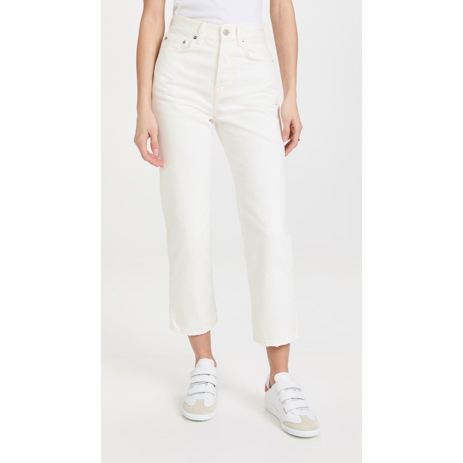 Acne Studios 'Mece' White Beaten White Denim Jeans Size 26