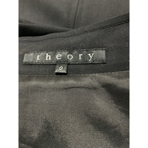 Theory Tailored Black Denim Jacket Size 0