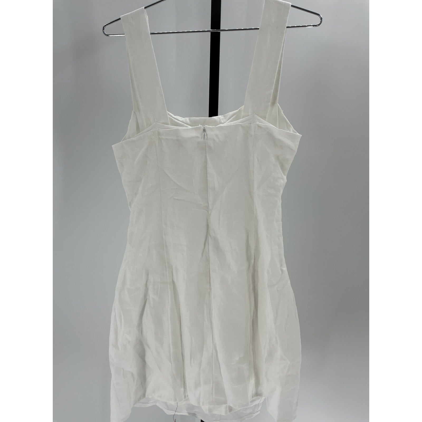 Reformation 'Elana' White Linen Mini Dress Size 6