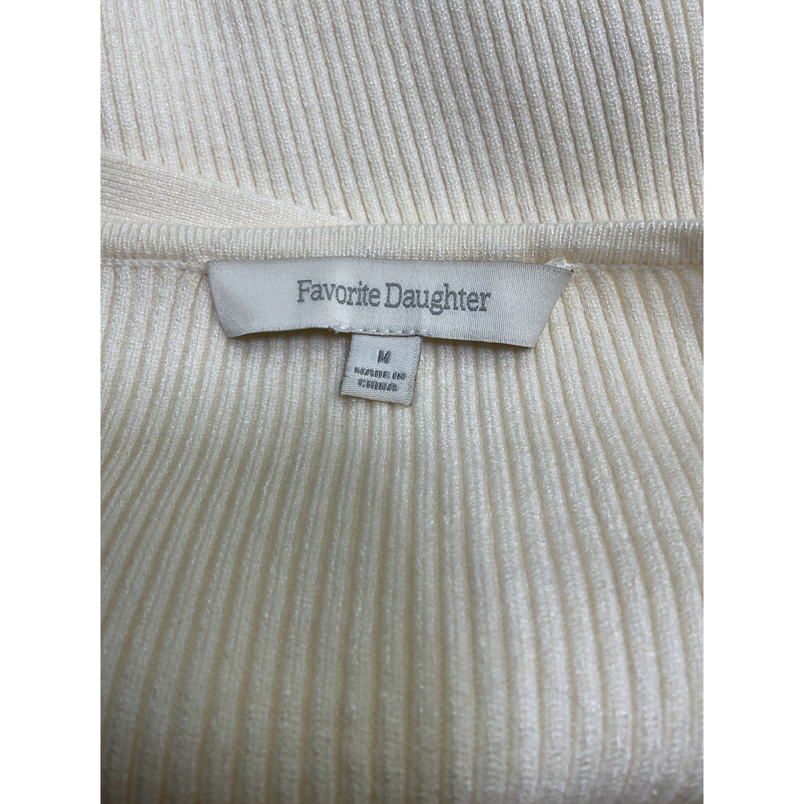 Favorite Daughter 'The Layla' White Viscose Tank Top Size M