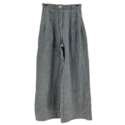 Matthew Bruch Tailored Gray Button Pleated Size 2 Pants
