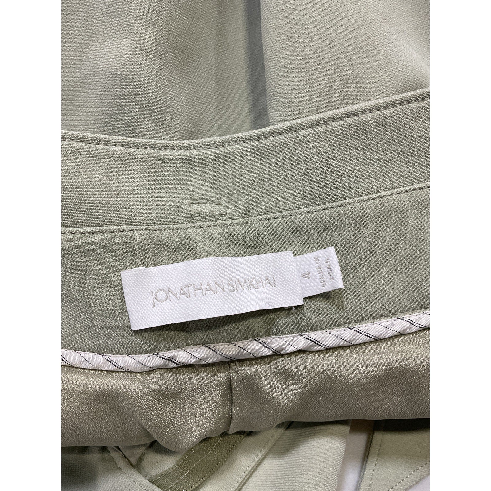 Simkhai 'Remington' White Crepe Tapered Pant Size 4
