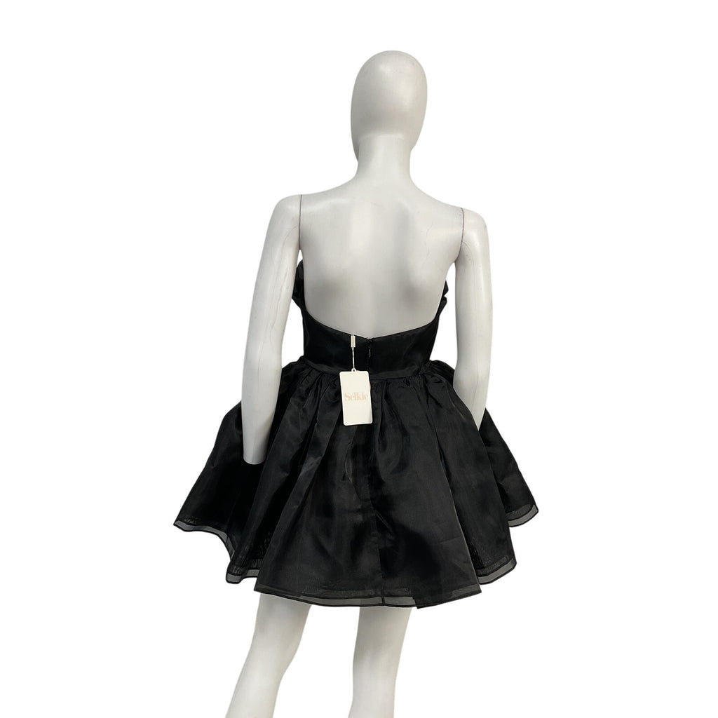 Selkie 'The Party' Black Polyester Blue Moon Dress Size S - NWT