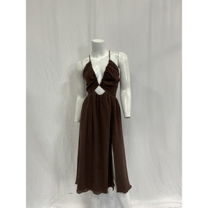 Lpa 'Adalia' Brown Cotton Dress Size XS