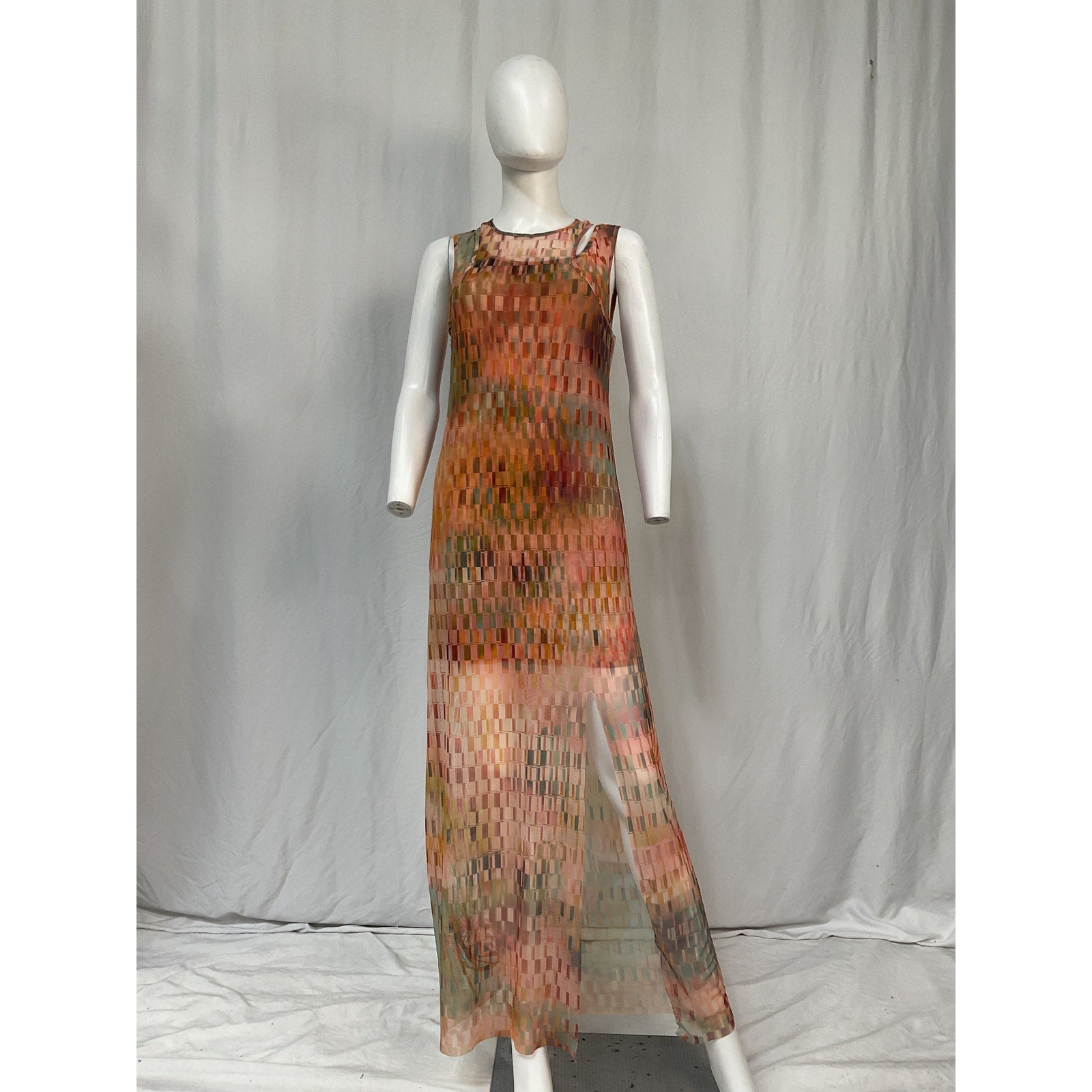 Misa Los Angeles 'Fernanda' Pink Polyester Dress Size L