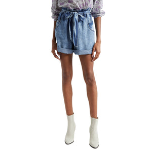 Isabel Marant Tie Waist Blue Pierine Shorts Size 8