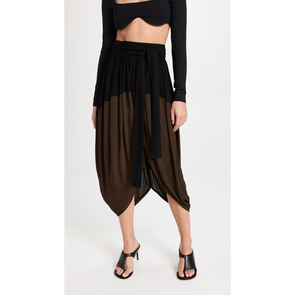 Proenza Schouler Black Crepe Jersey Skirt Size 8