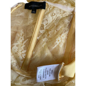 Majorelle Lace Yellow Maddalena Gown Size S