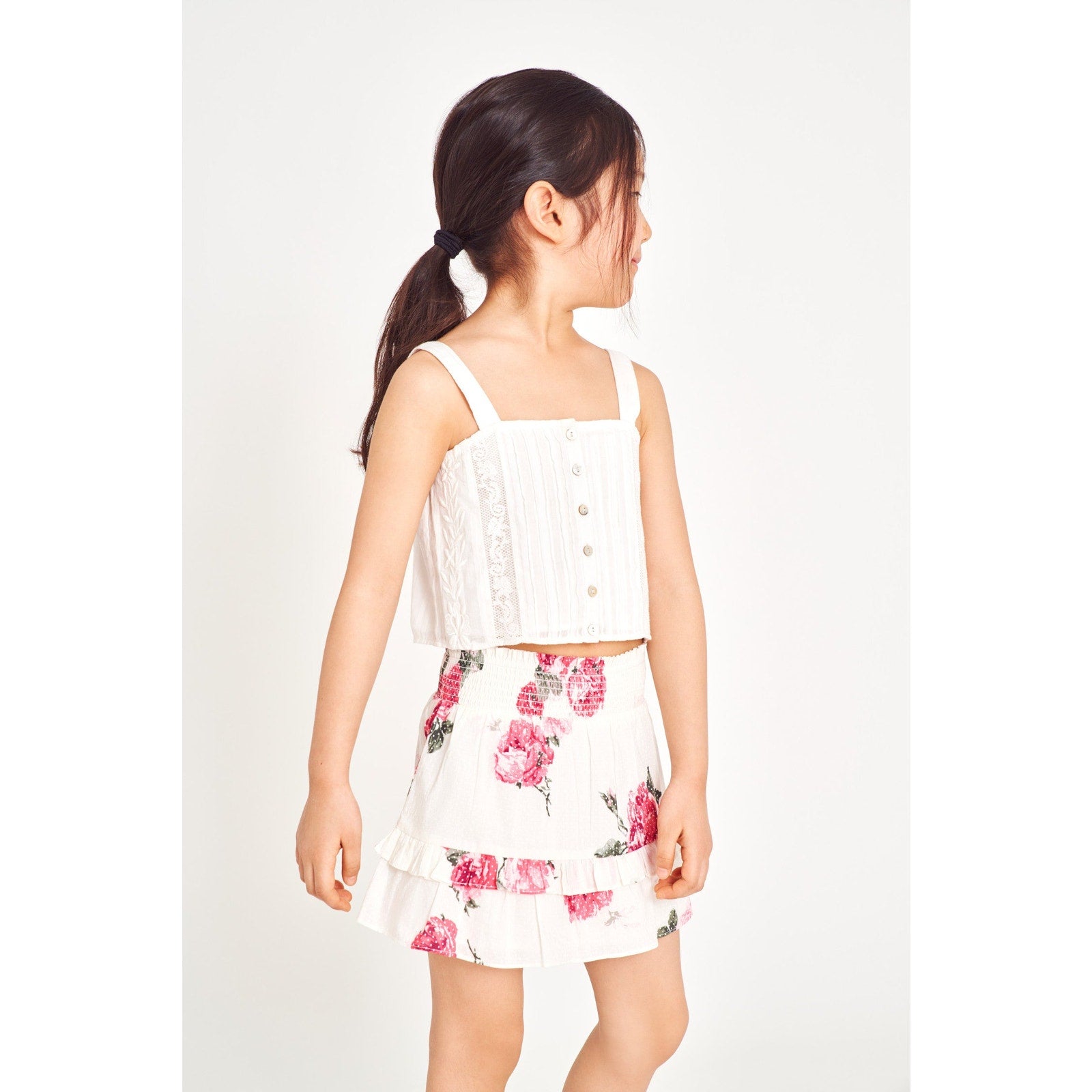Loveshackfancy 'Juniper' Pink Cotton Skirt Size 2-3 Y