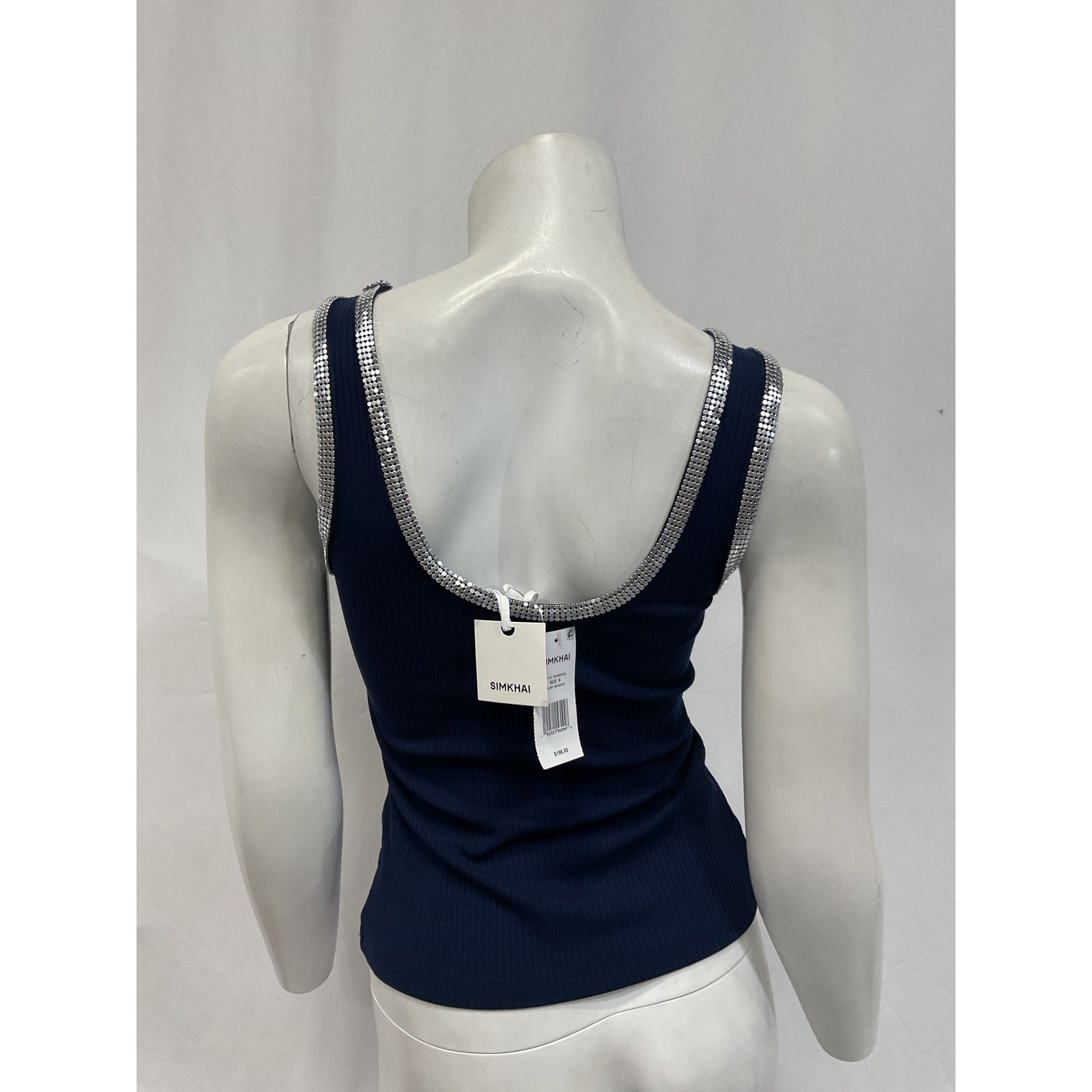 Simkhai 'Palma' Blue Scoop Neck Tank Top Size S - NWT