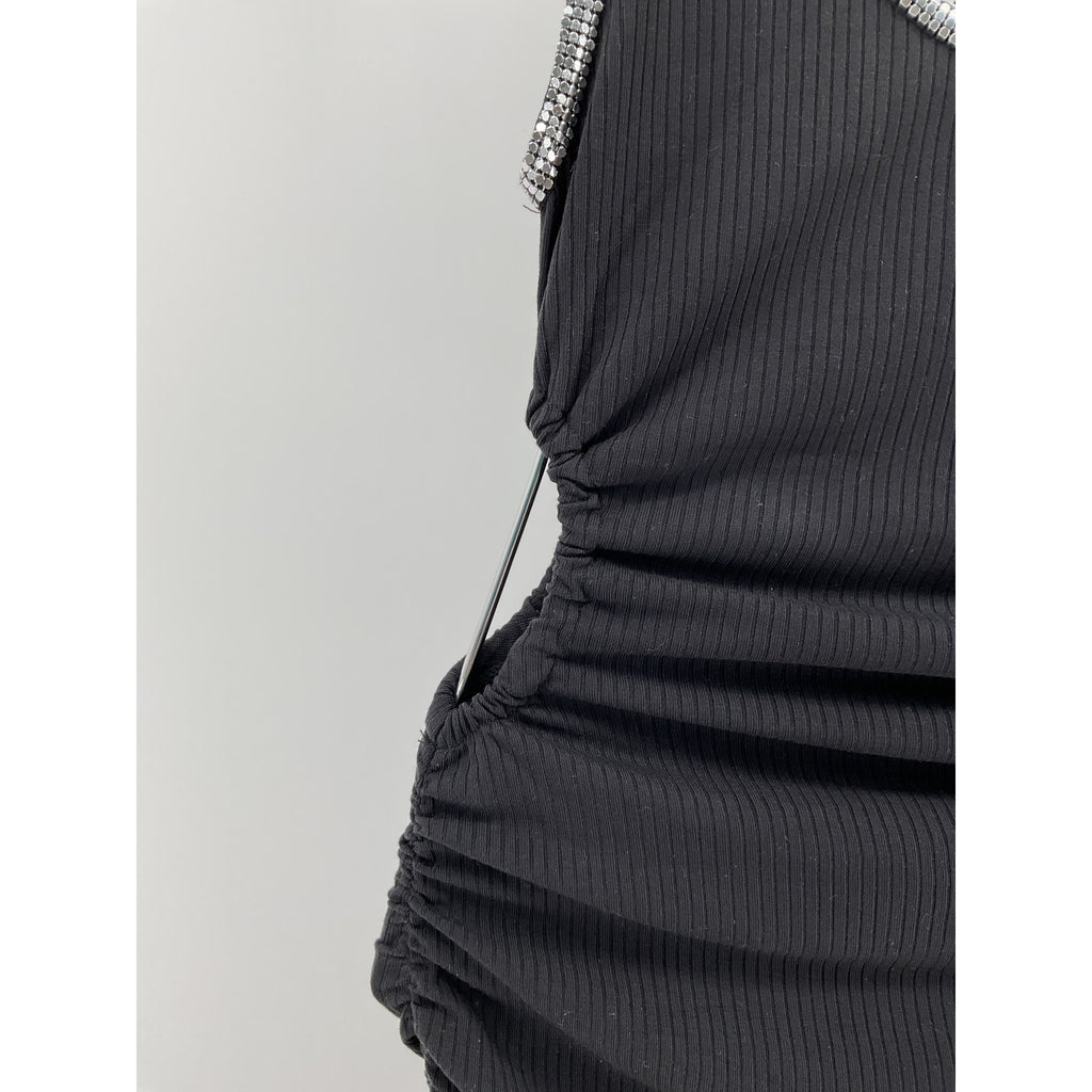 Simkhai 'Darian' Black Tencel Lyocell Dress Size XS
