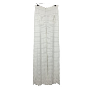 Helsa Scalloped Ivory Kaitltn Pants Size L