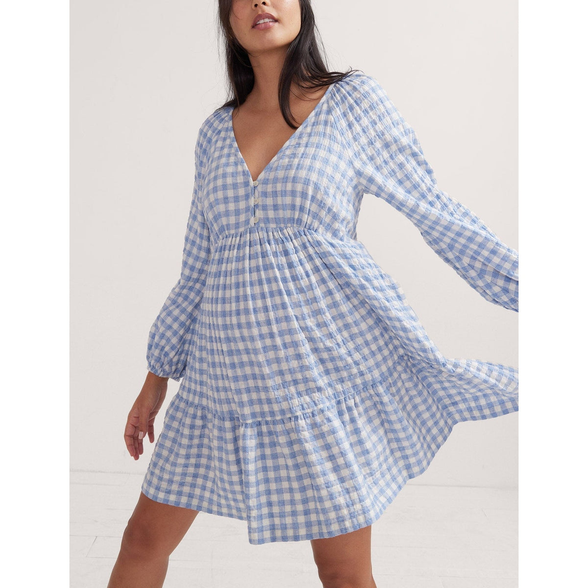 Hatch 'The Kelsey' Blue Cotton Dress Size 0
