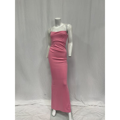 Michael Costello x Revolve 'Briggs' Pink Viscose Gown Size XS