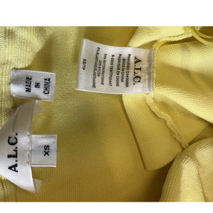 A.L.C. Chic Yellow Dean Strapless Top Size XS